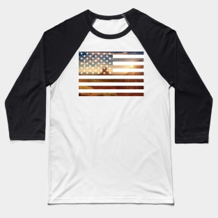 USA flag Baseball T-Shirt